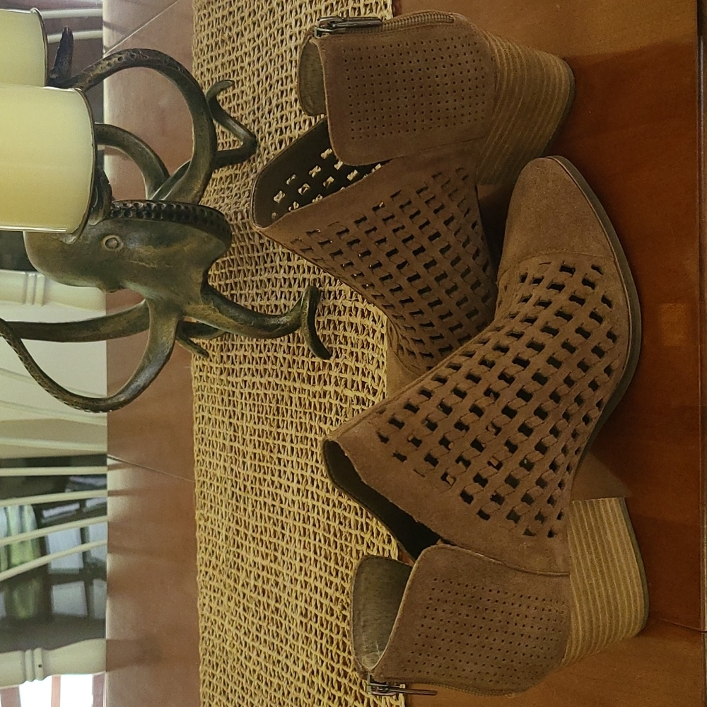 Vince Camuto Laser Cut-Out Booties